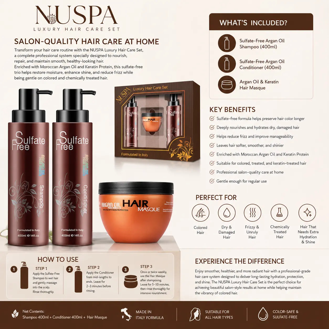 Argan Oil Shampoo and Conditioner Set Review Guide JOLIE'S