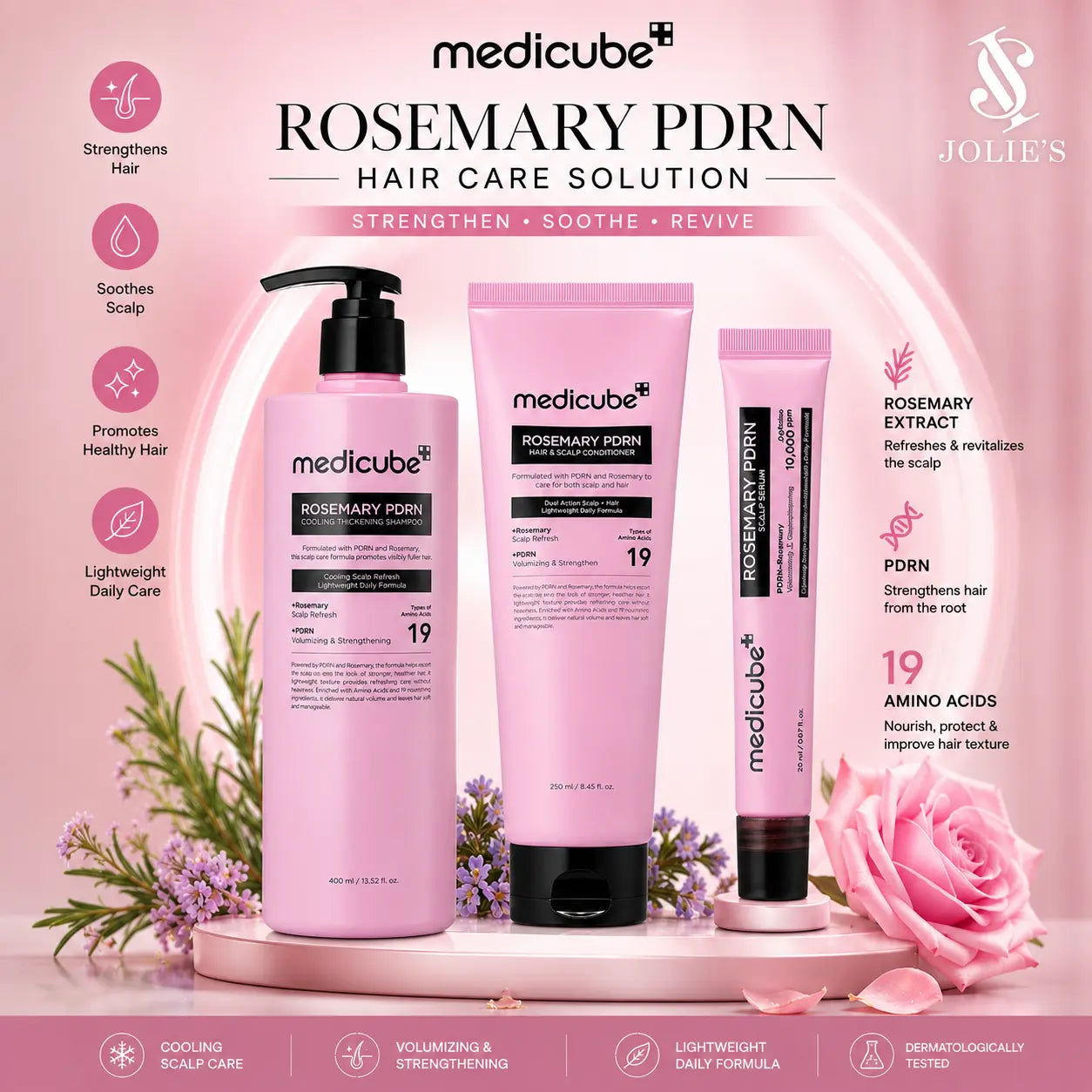 Product Information for Medicube Rosemary PDRN Hair Kit JOLIE'S