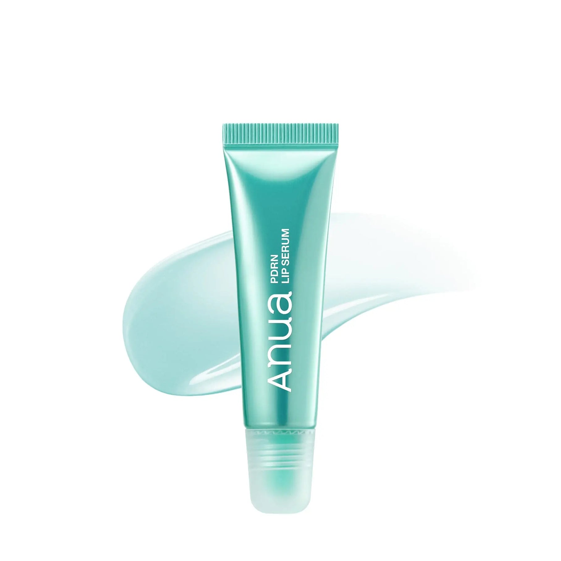 ANUA PDRN Lip Serum in a clear tube with a doe-foot applicator, designed to hydrate and nourish lips.