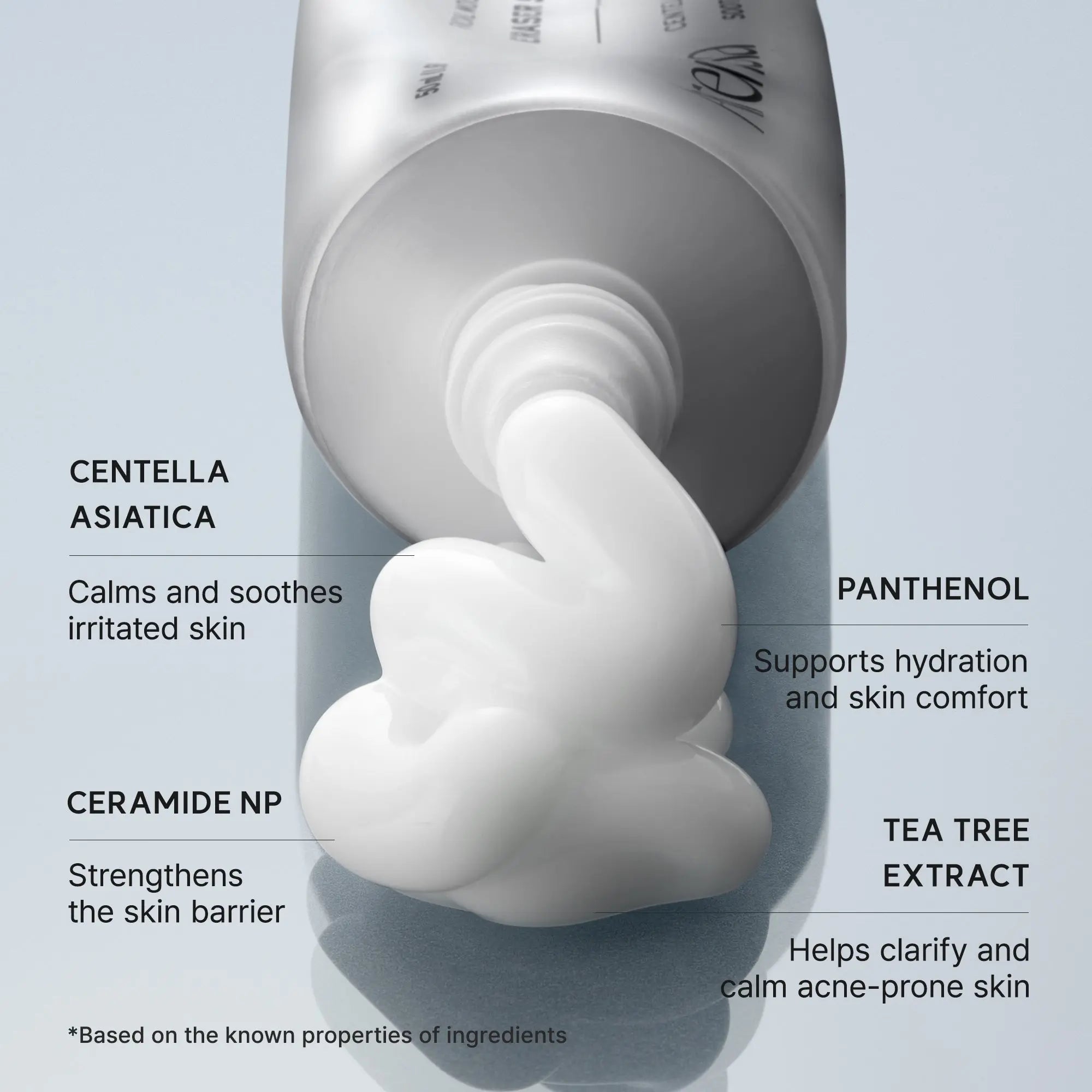 ARENCIA Eraser Soothing Cream jar with white lid, showcasing the skincare product for gentle skin relief and hydration.