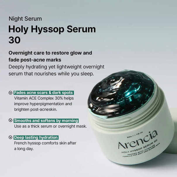 ARENCIA Glass Skin Starter Trio skincare set with green bottles and dropper applicators, designed for glowing, hydrated skin.