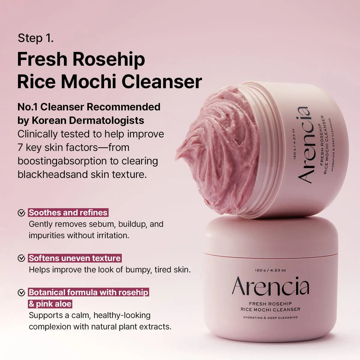 ARENCIA Red Collagen Jello Skin Trio skincare set featuring three vibrant red jello-like collagen products in clear containers.