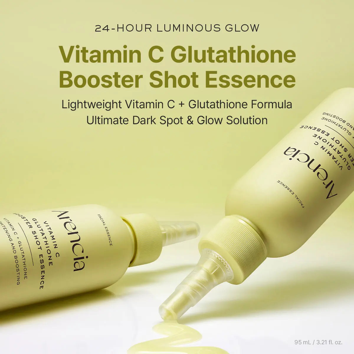 ARENCIA Vitamin C and Glutathione Brightening Duo Set with skincare bottles and packaging for radiant skin.
