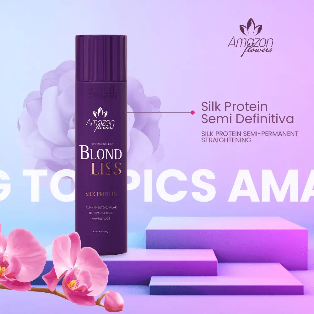 Amazon Flowers Blond Liss Organic Hair Straightener 1000 ML - JOLIE'S UAE