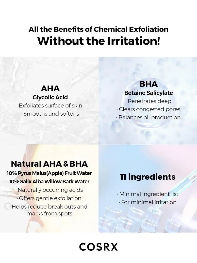COSRX Aha/Bha Clarifying Treatment Toner 150 ml - JOLIE'S