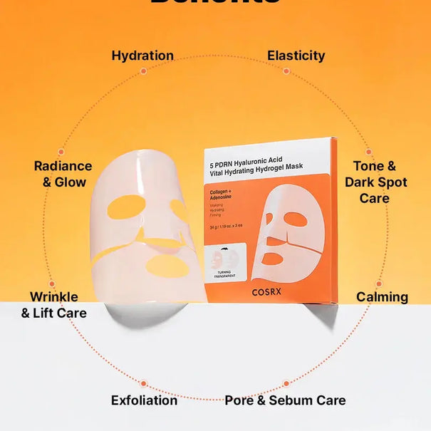 COSRX 5 PDRN Hyaluronic Acid Vital Hydrating Hydrogel Mask COSRX JOLIE'S