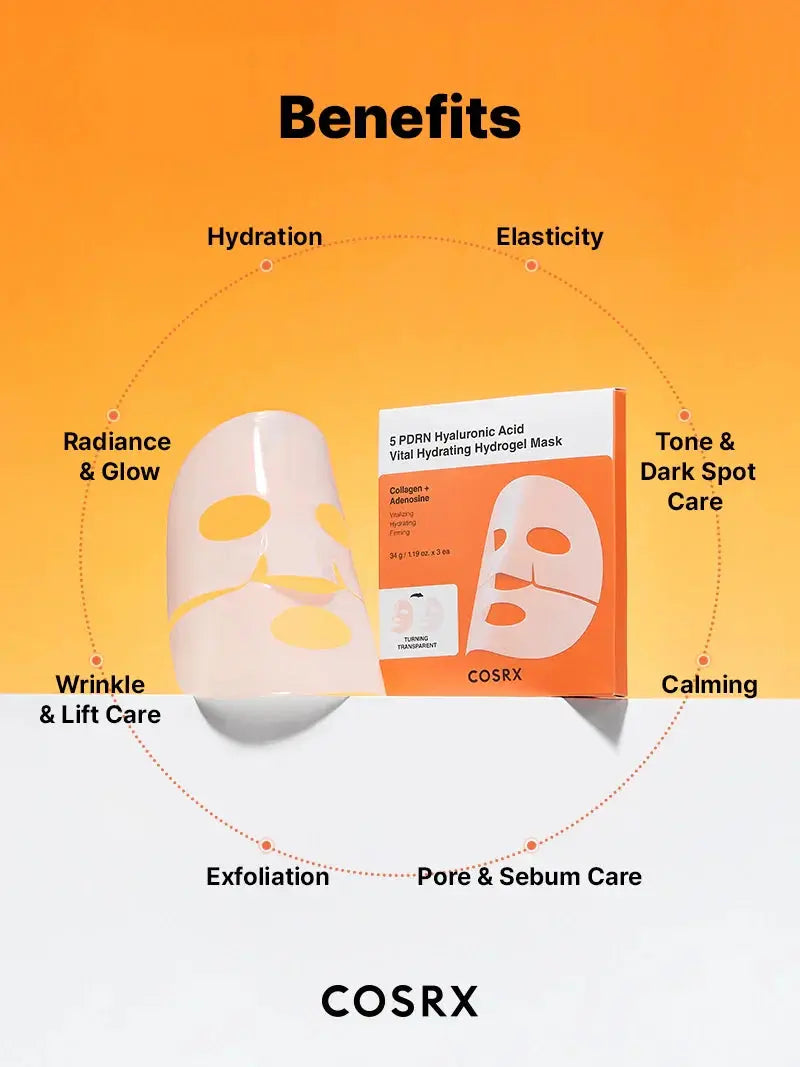 COSRX 5 PDRN Hyaluronic Acid Vital Hydrating Hydrogel Mask COSRX JOLIE'S