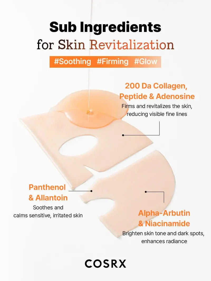 COSRX 5 PDRN Hyaluronic Acid Vital Hydrating Hydrogel Mask COSRX JOLIE'S