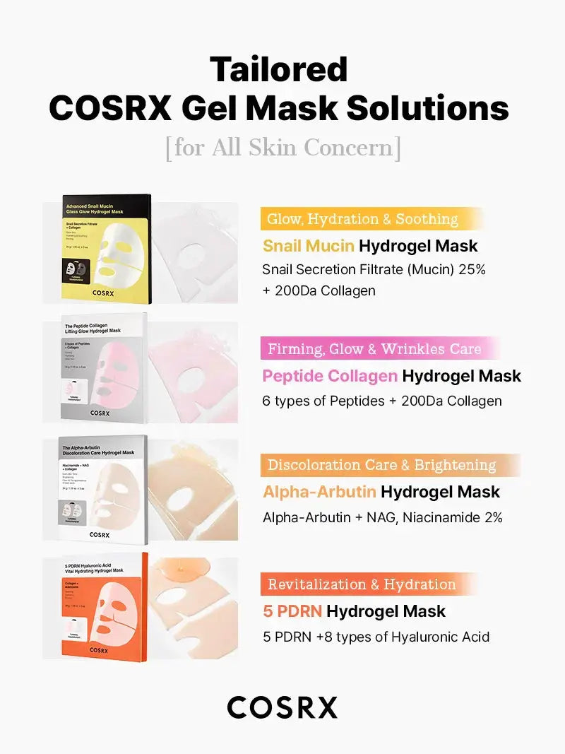 COSRX 5 PDRN Hyaluronic Acid Vital Hydrating Hydrogel Mask COSRX JOLIE'S