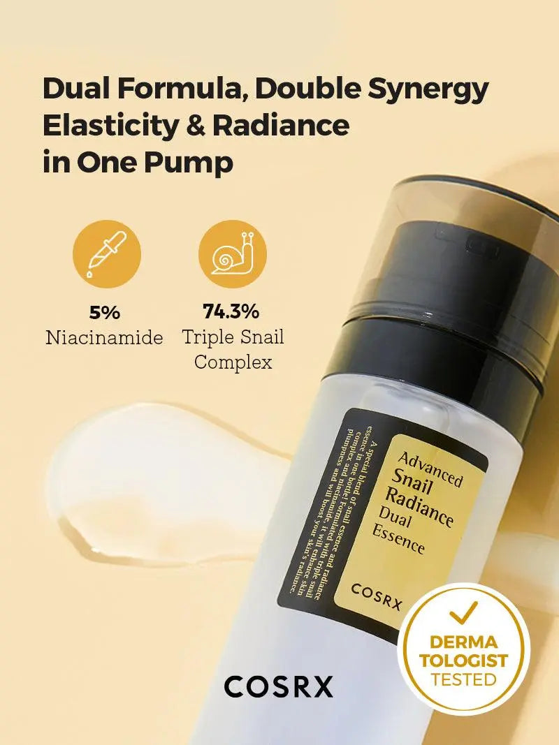 COSRX Advanced Snail Radiance Dual Essence 80 ml - JOLIE'S