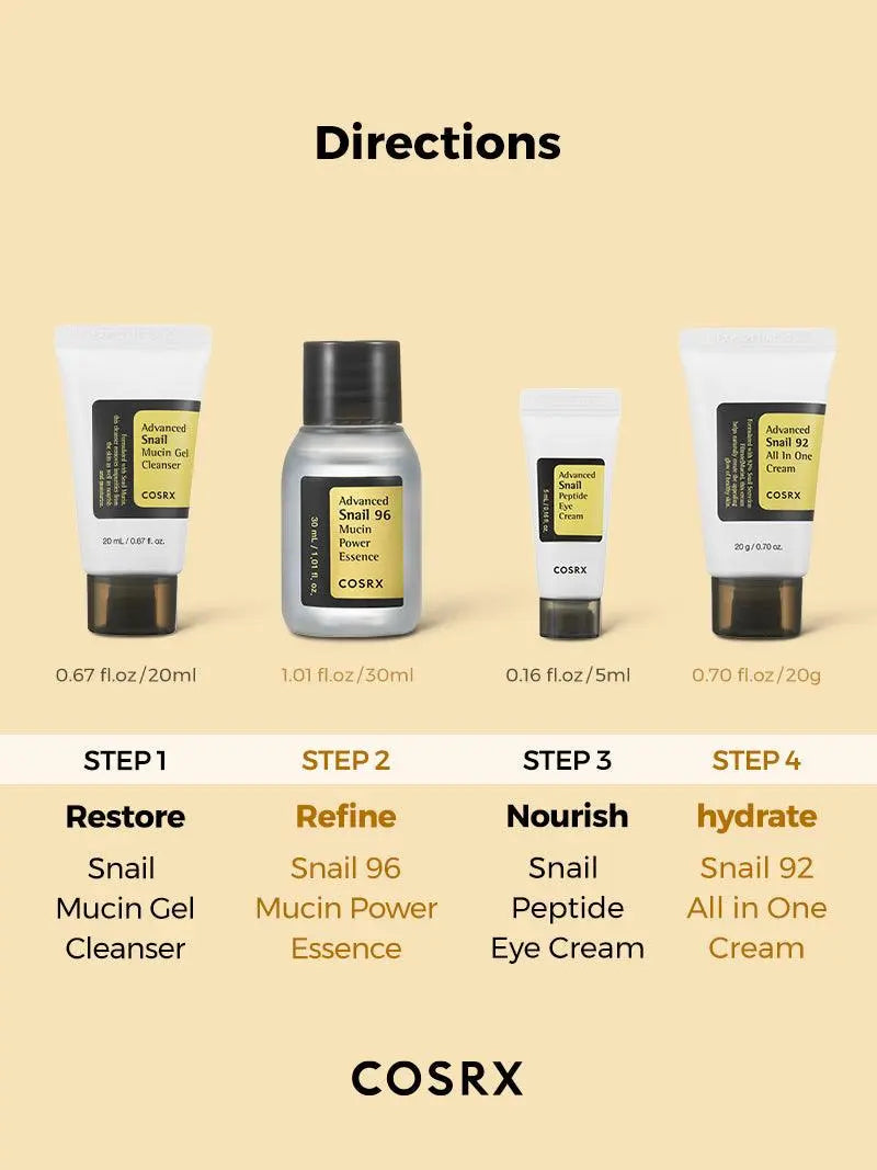 COSRX All About Snail Kit 4 Step - JOLIE'S