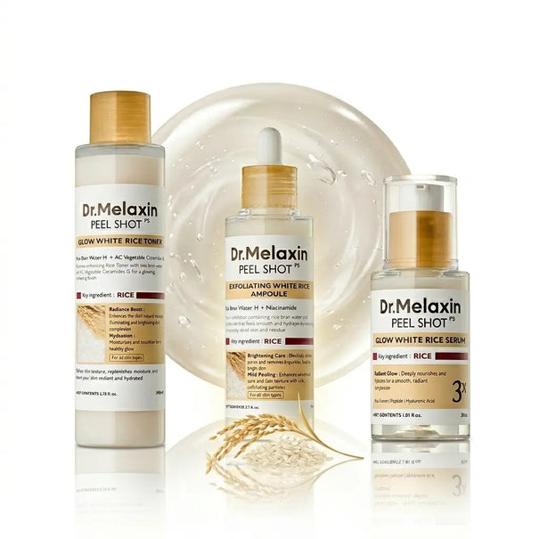 Dr.Melaxin Peel Shot Glow White Rice Trilogy Set - DOKAN