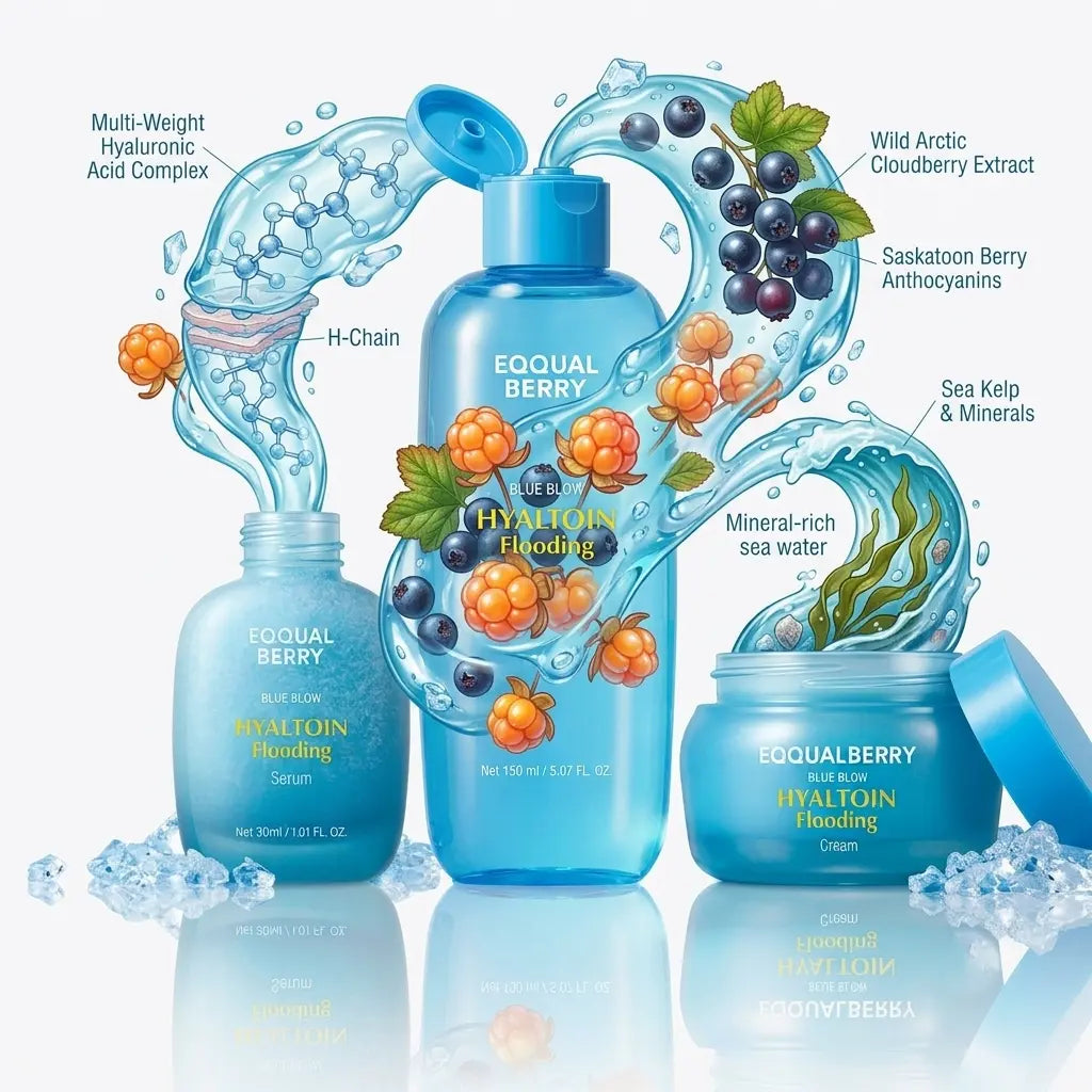 EQQUALBERRY HYALTOIN FLOODING 3-Step Hydration Set EQQUALBERRY JOLIE'S