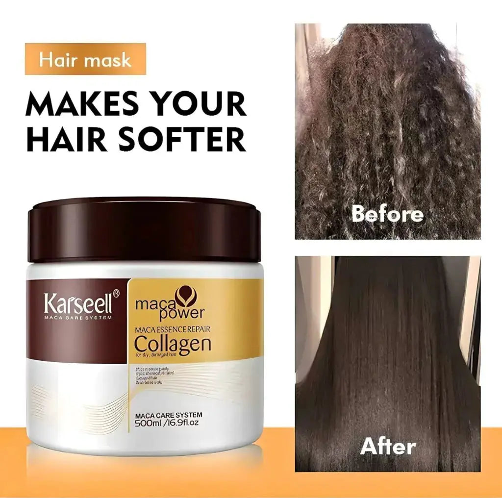 Karseell Collagen Hair Treatment Collagen Hair Mask Essence for Dry Damaged Hair 500 ml - JOLIE'S