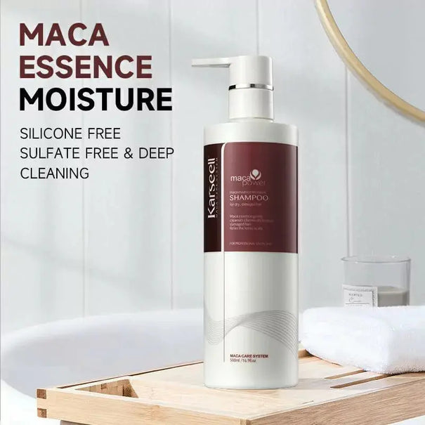 Karseell Maca Power Argan Oil Shampoo Herbal Extract Deep Moisturizing Gentle Shampoo for Dry and Damaged Hair 500 ml - JOLIE'S