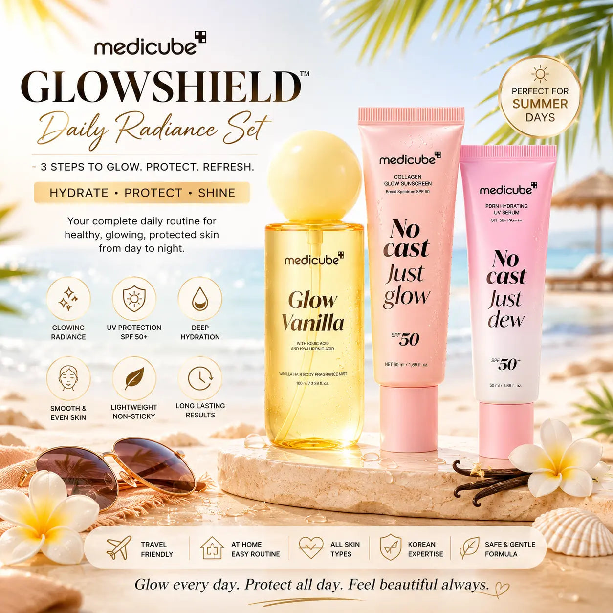 MEDICUBE Glow Shield Radiance Trio - DOKAN