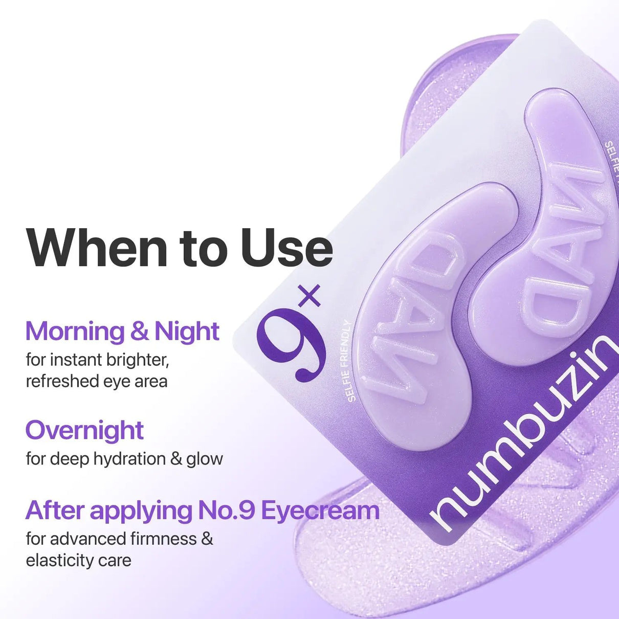 NUMBUZIN No.9 NAD+ Collagen Under Eye Patches (5 Pairs) numbuzin JOLIE'S