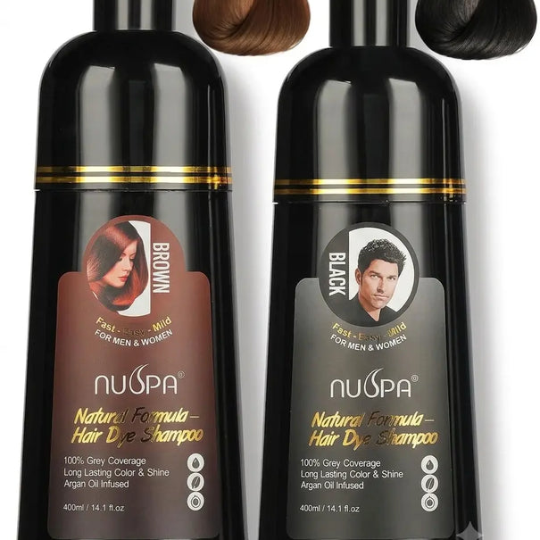 NUSPA Natural Hair Dye Argan Oil Infused Shampoo 400 ML NUSPA JOLIE'S
