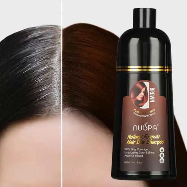 NUSPA Natural Hair Dye Argan Oil Infused Shampoo 400 ML NUSPA JOLIE'S
