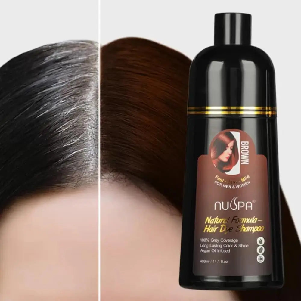NUSPA Natural Hair Dye Argan Oil Infused Shampoo 400 ML NUSPA JOLIE'S