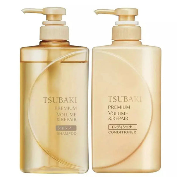 Shiseido Tsubaki Volume & Repair Shampoo & Conditioner Set 490 ML Shiseido Tsubaki JOLIE'S