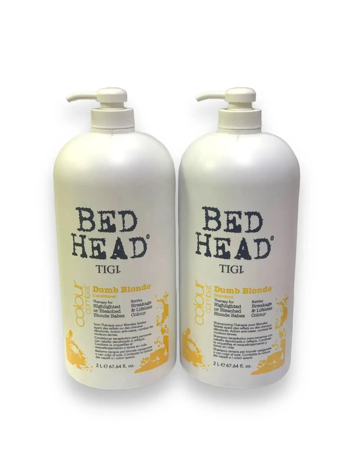 TIGI BED HEAD Dumb Blonde Shampoo & Conditioner Set 2000 ML - JOLIE'S