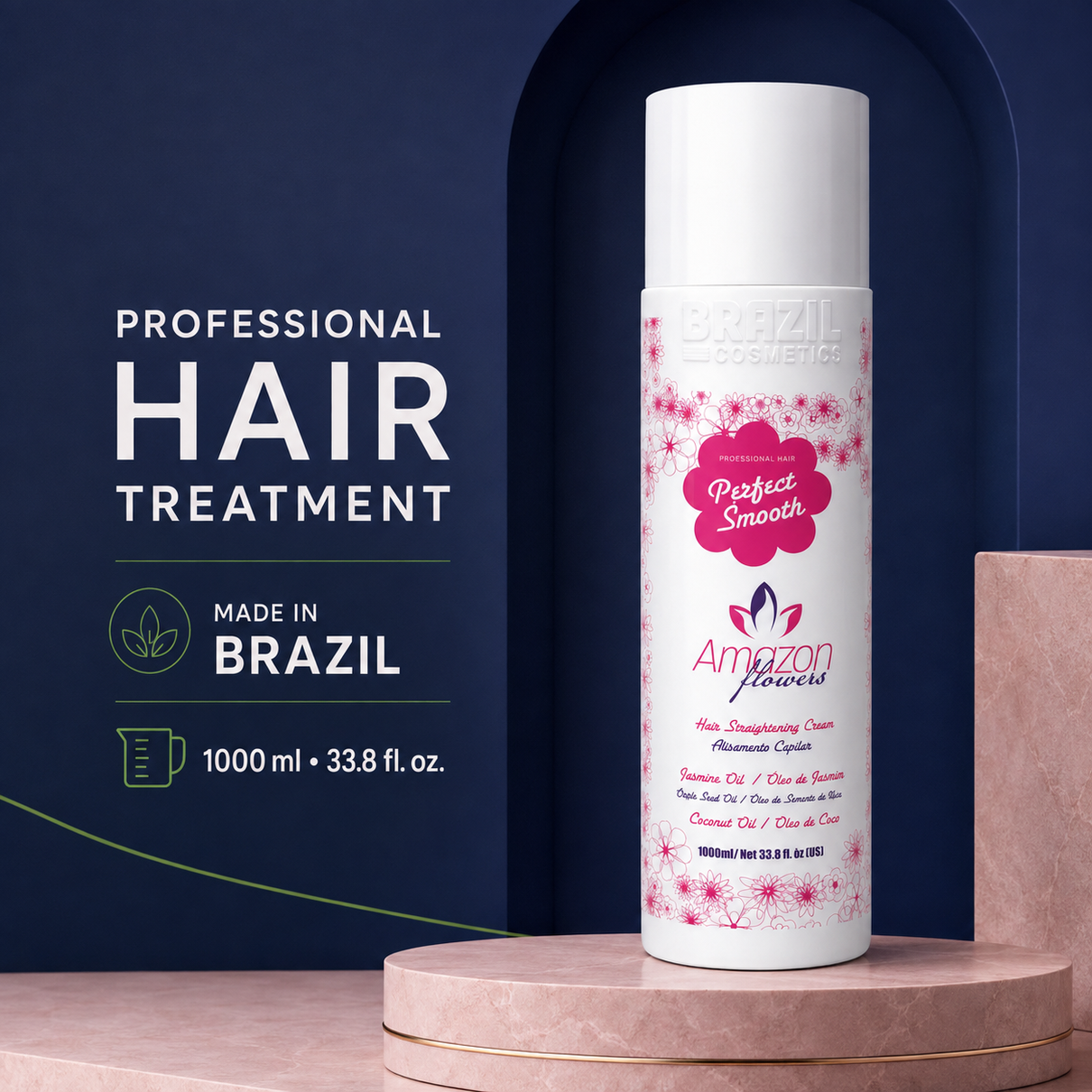 Amazon Flowers Perfect Smooth professional treatment made in Brazil 1000 ml