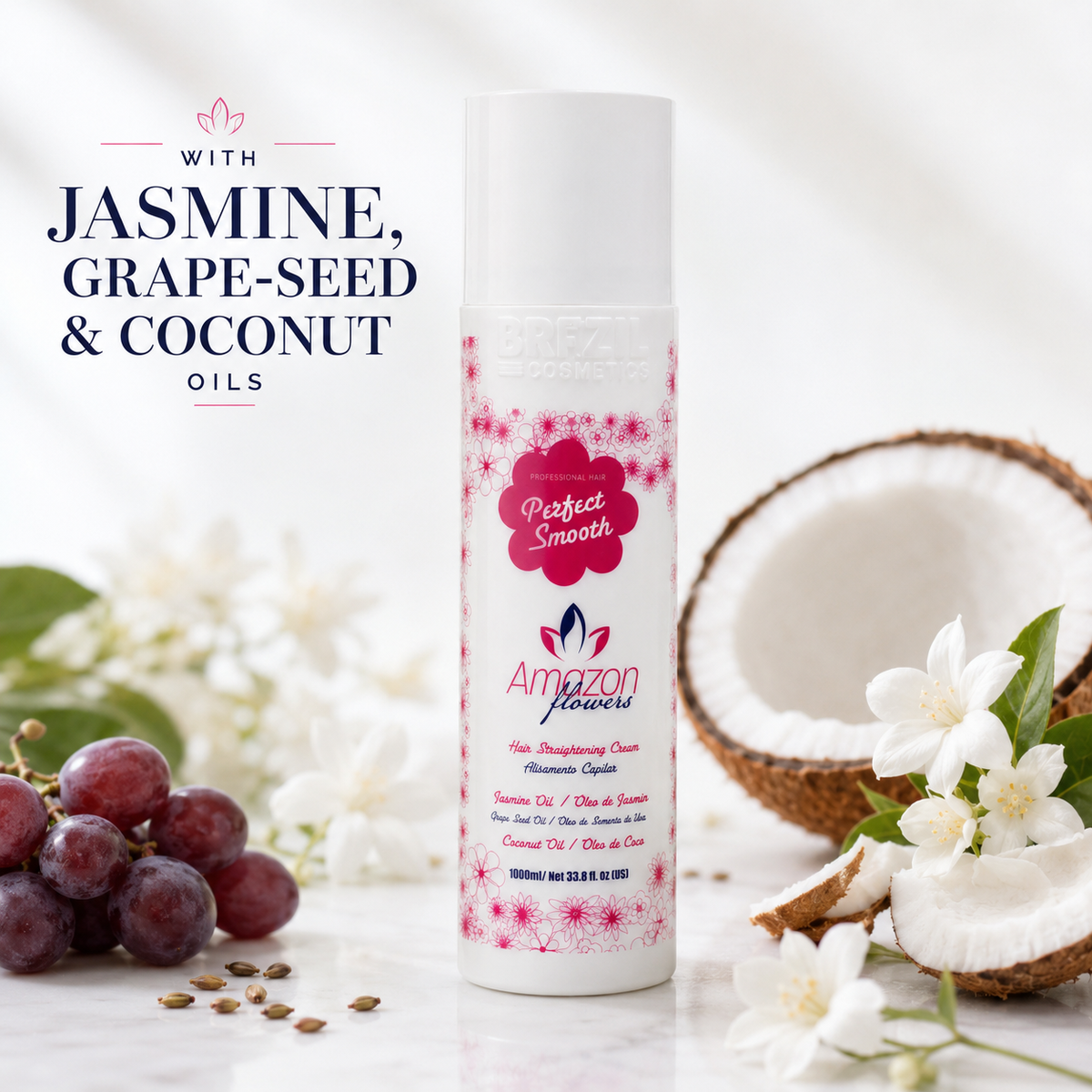 Amazon Flowers Perfect Smooth with jasmine grape-seed and coconut oils