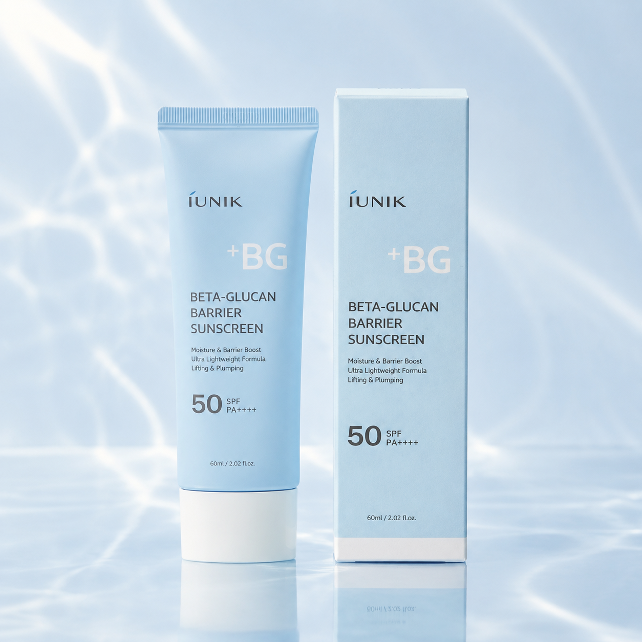 IUNIK Beta-Glucan Barrier Sunscreen SPF50+ PA++++ – 60ml creative