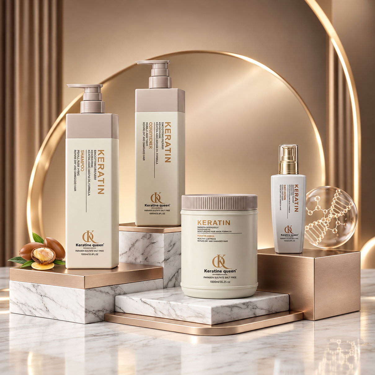 Keratine Queen Keratin Repair Hair Care Set premium hero image