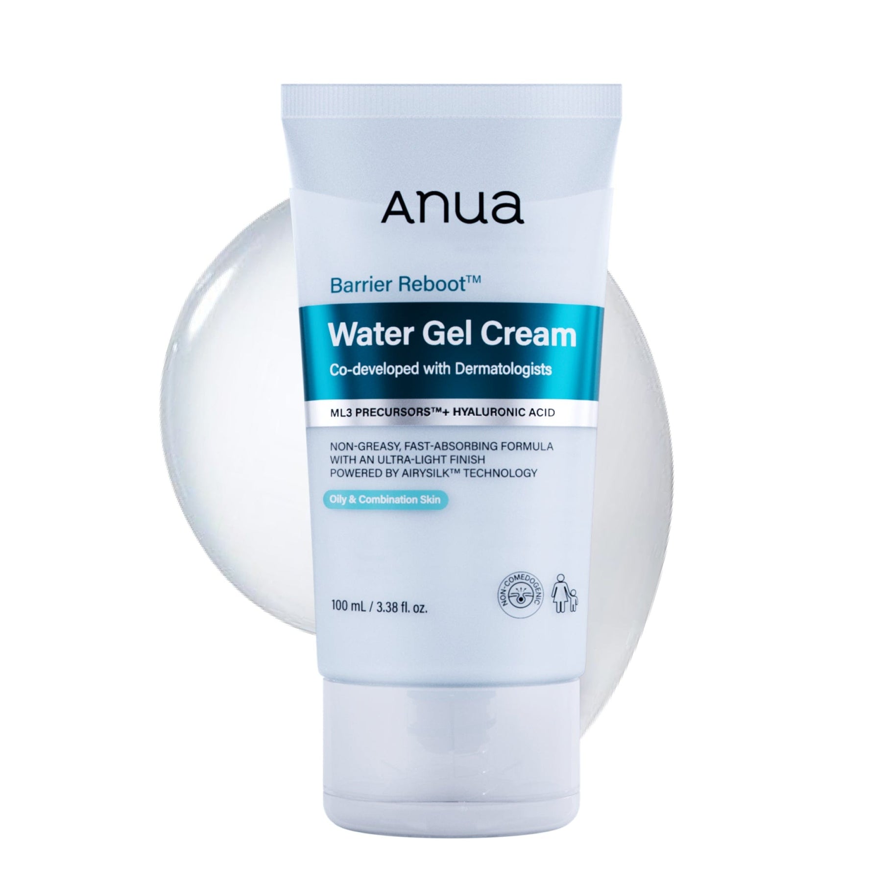 ANUA Barrier Reboot Water Gel Cream 100ml product and box