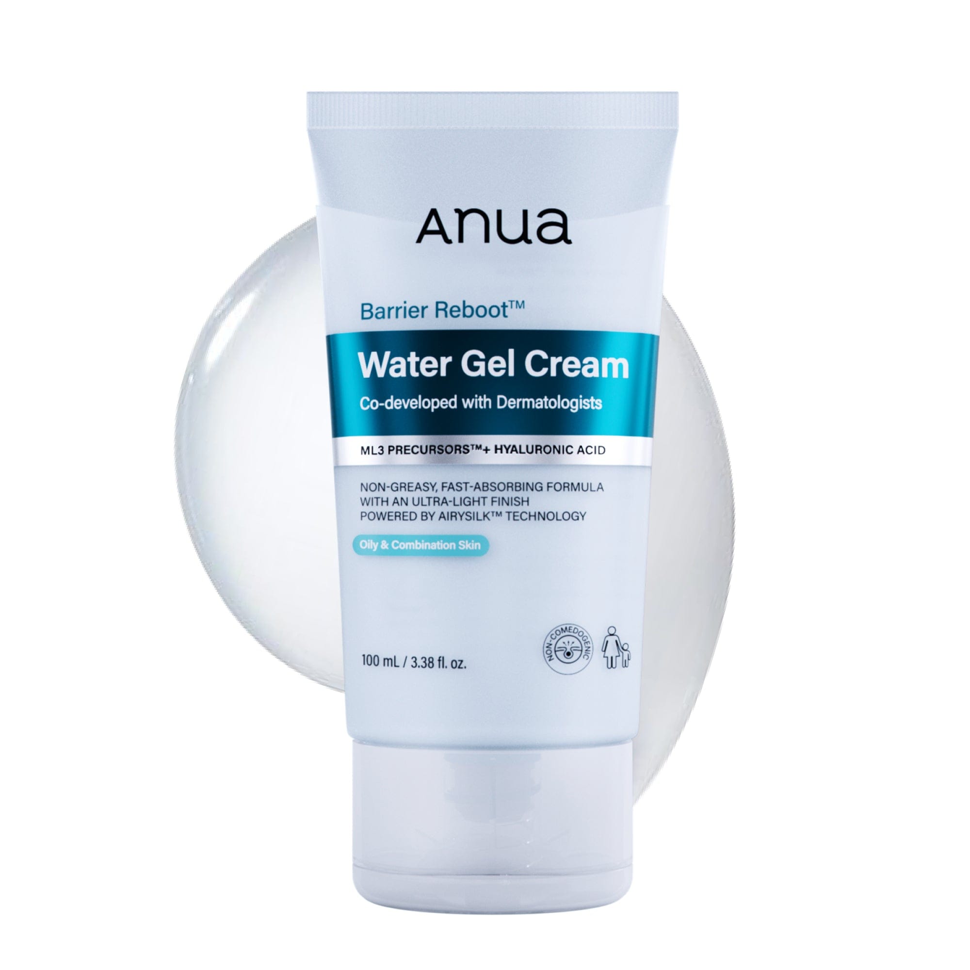 ANUA Barrier Reboot Water Gel Cream 100ml product and box